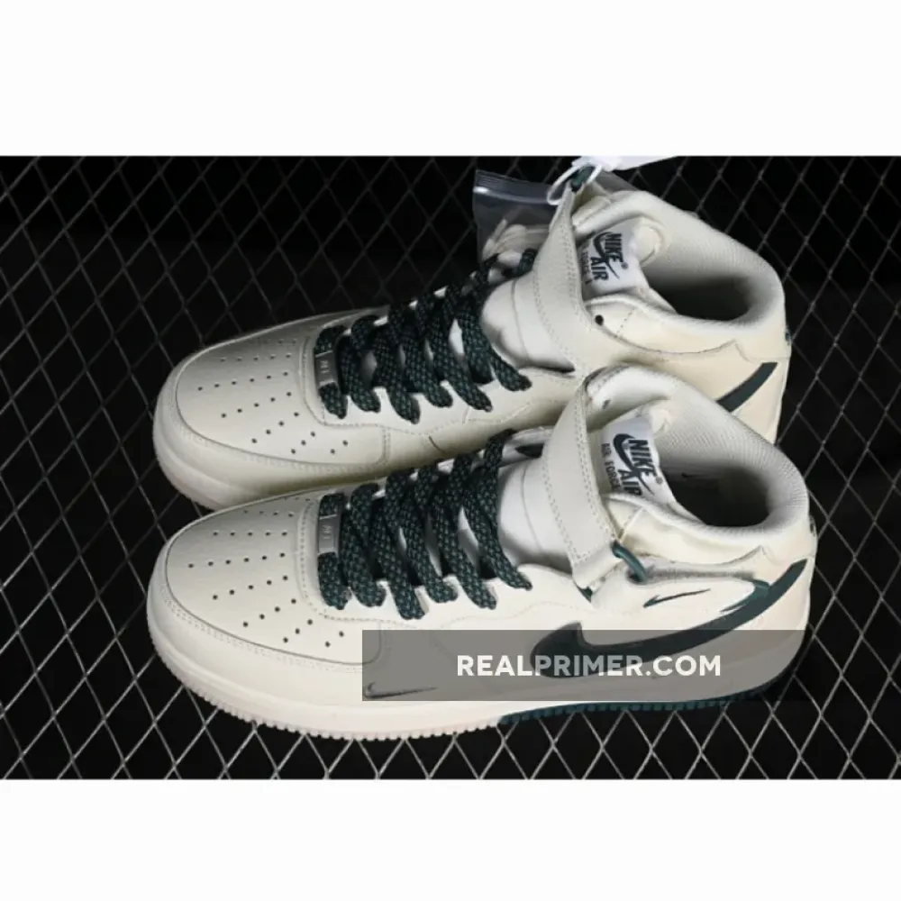 AIR FORCE 1 07 MID STARRY SKY BEIGE/DARK GREEN/PINK XL0236-235