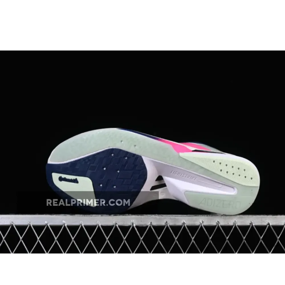 ADIZERO BOSTON 13 LINEN GREEN/SHOCK PINK/DARK BLUE HQ4912