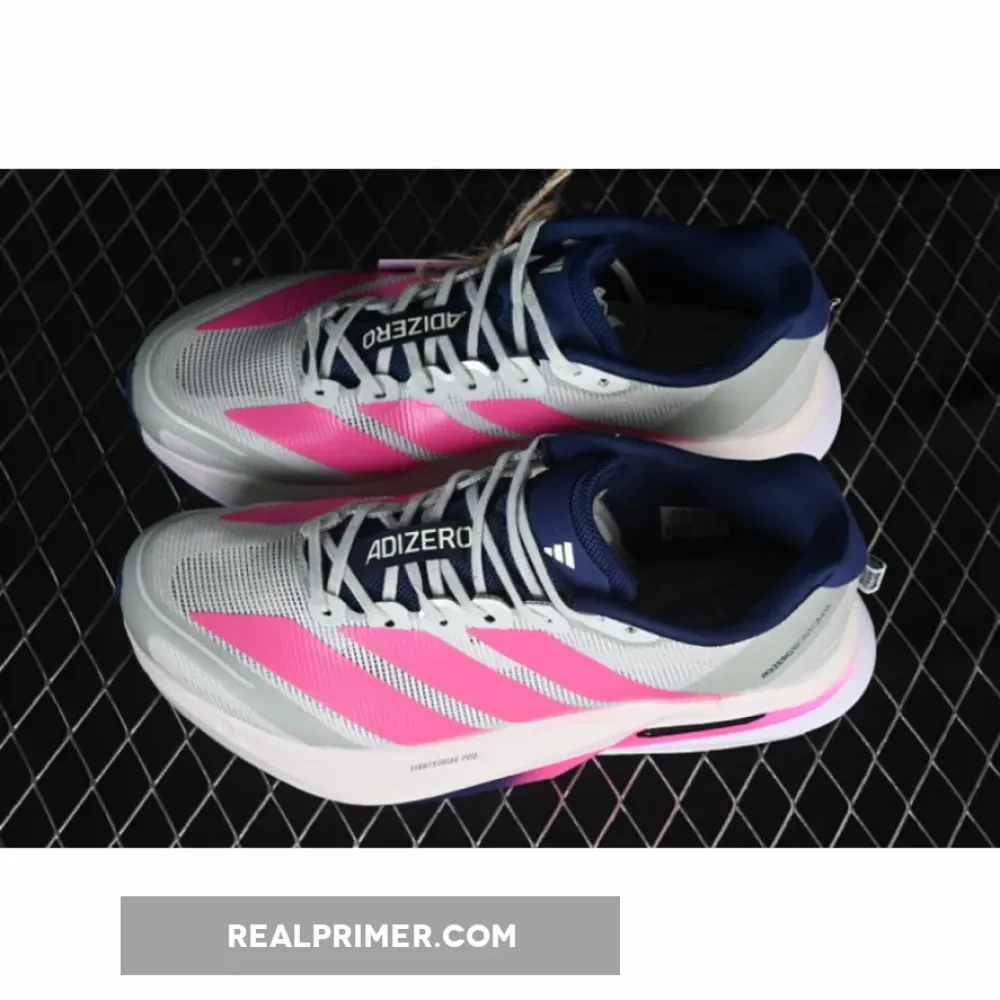 ADIZERO BOSTON 13 LINEN GREEN/SHOCK PINK/DARK BLUE HQ4912