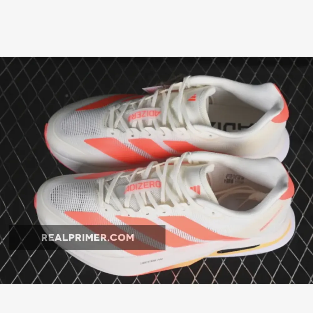 ADIZERO BOSTON LOW-TOP RUNNING SHOES BEIGE/ORANGE HQ7412