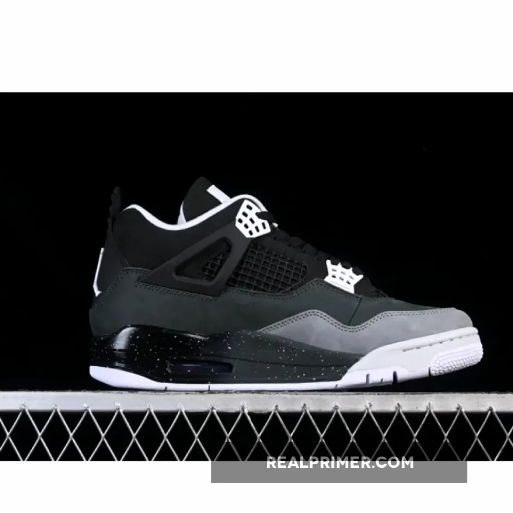 AIR JORDAN 4 FEAR AJ4 BASKETBALL SHOES BLACK/GREY FQ8138-002