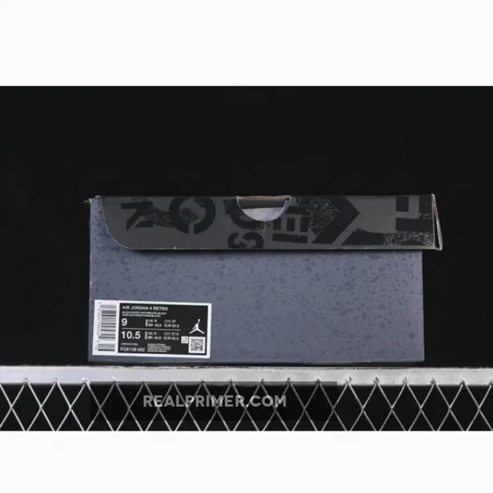 AIR JORDAN 4 FEAR AJ4 BASKETBALL SHOES BLACK/GREY FQ8138-002