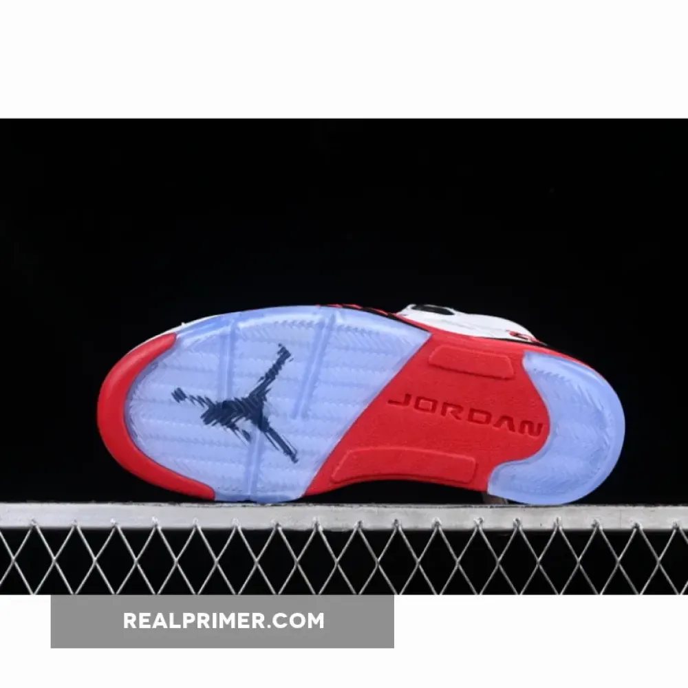 JORDAN 5 RETRO WHITE/FIRE RED/BLACK WOMAN:39