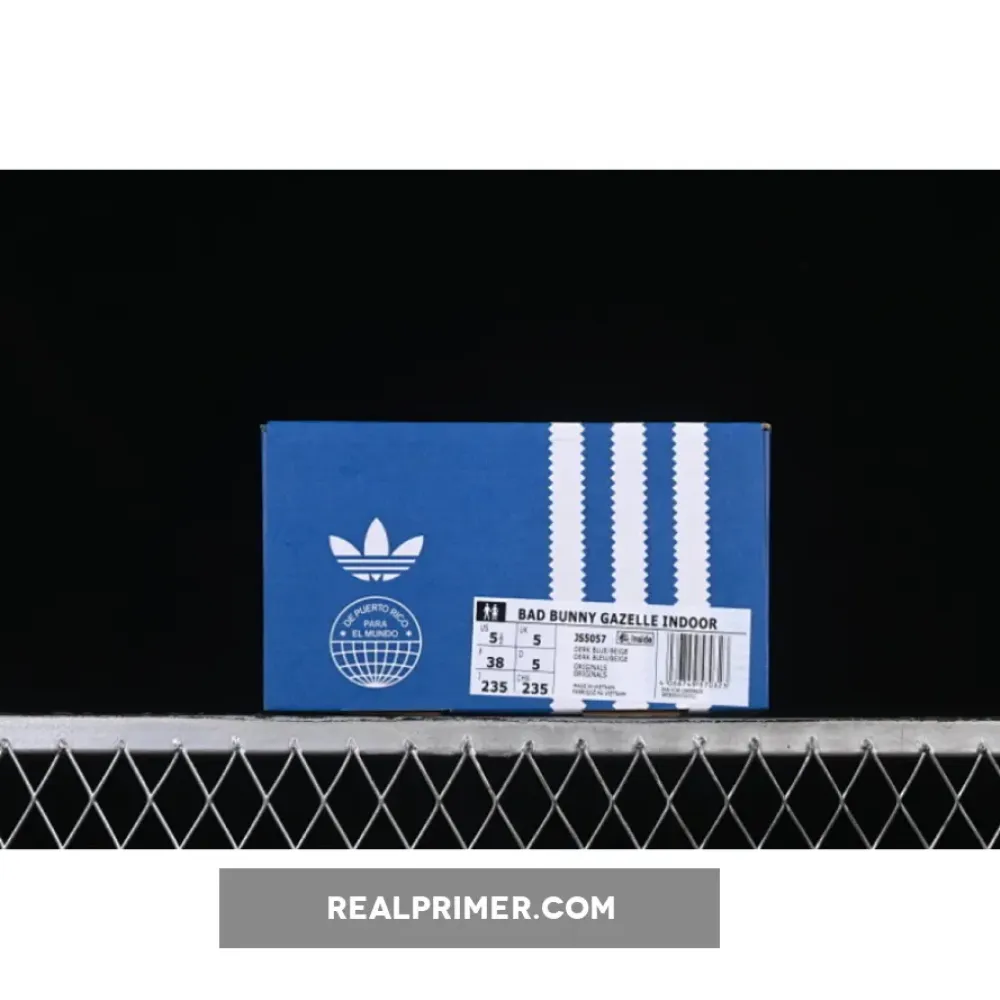 BAD BUNNY X ADIDAS GAZELLE INDOOR WHITE/BLUE/BROWN JS5057