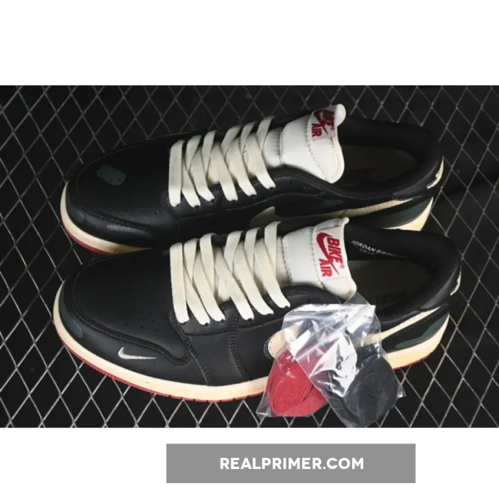 NIGEL SYLVESTER X AIR JORDAN 1 LOW WHITE/BLACK/GREEN IB8958-001