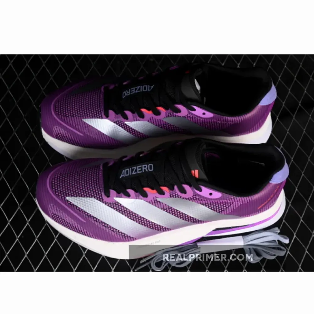 ADIZERO BOSTON 13 SILVER/BLACK/PURPLE JS4943