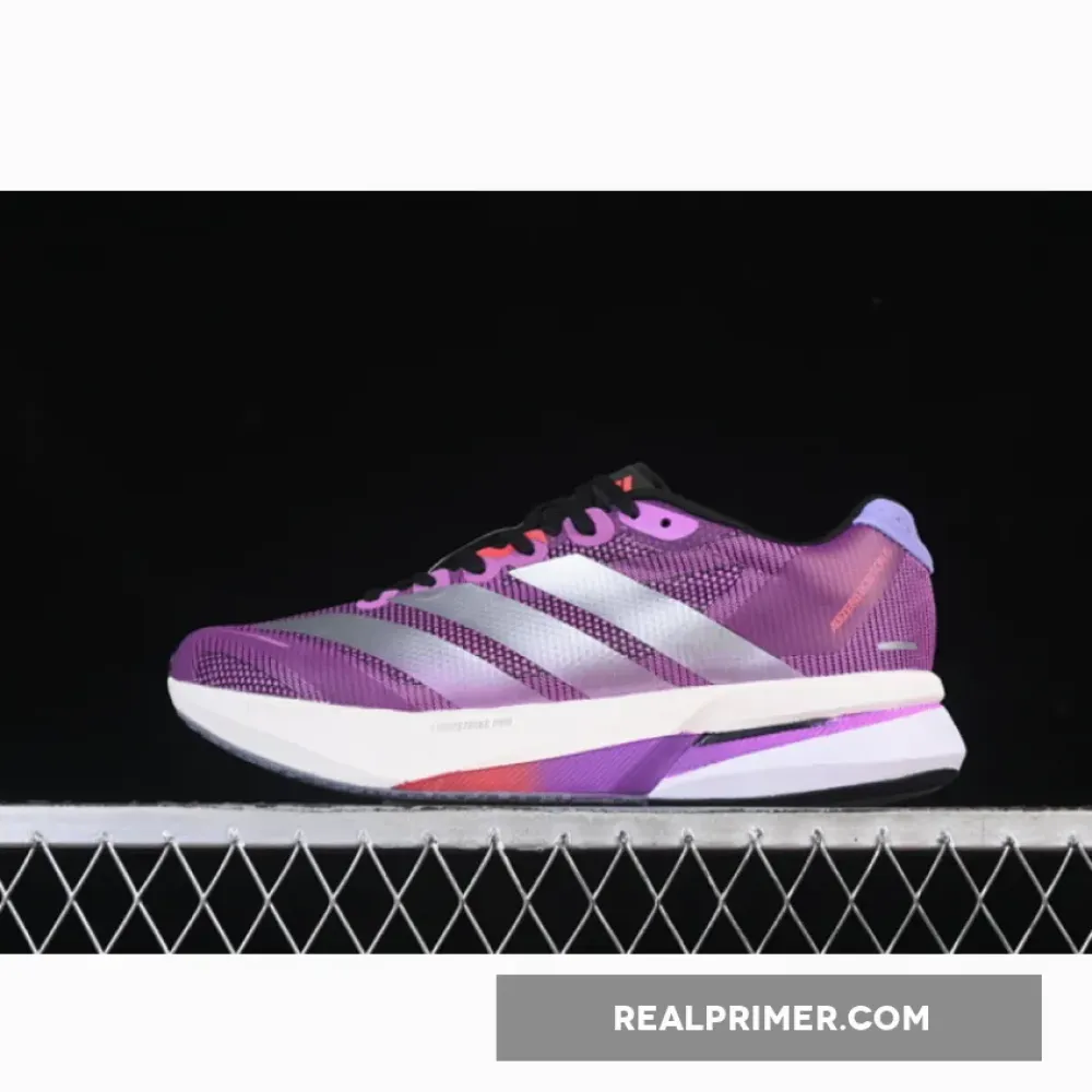 ADIZERO BOSTON 13 SILVER/BLACK/PURPLE JS4943