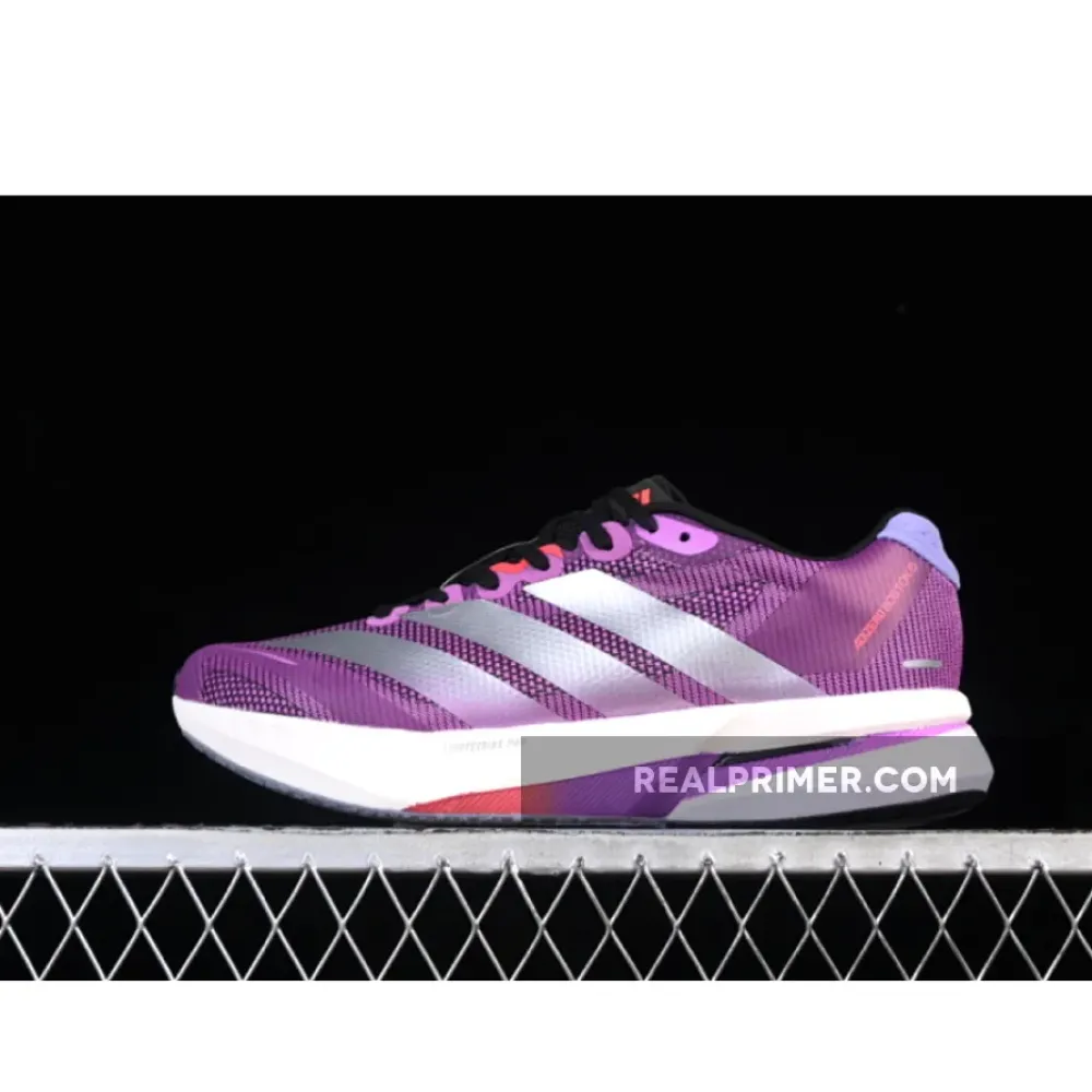 ADIZERO BOSTON 13 SILVER/BLACK/PURPLE JS4943