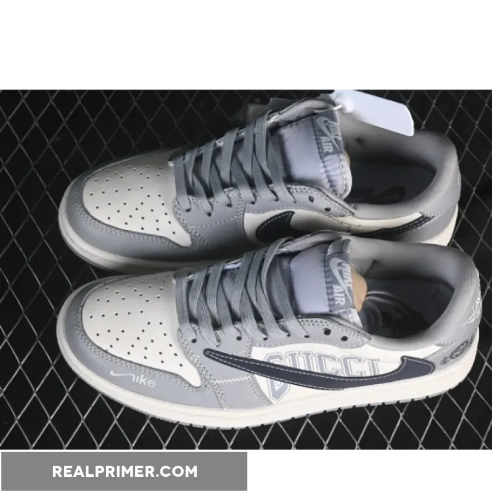 TRAVIS SCOTT X FRAGMENT DESIGN X AIR JORDAN 1 LOW OG SP GREY/BLUE LD2025-023