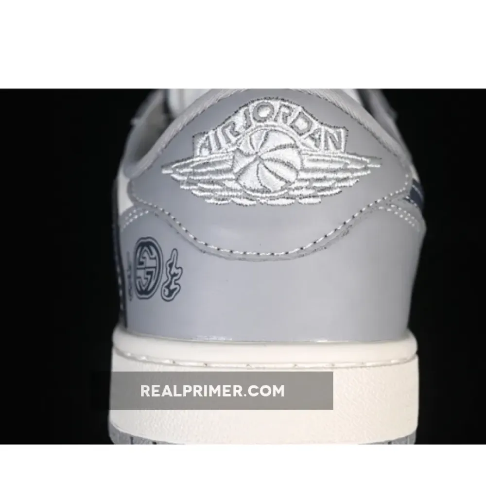 TRAVIS SCOTT X FRAGMENT DESIGN X AIR JORDAN 1 LOW OG SP GREY/BLUE LD2025-023