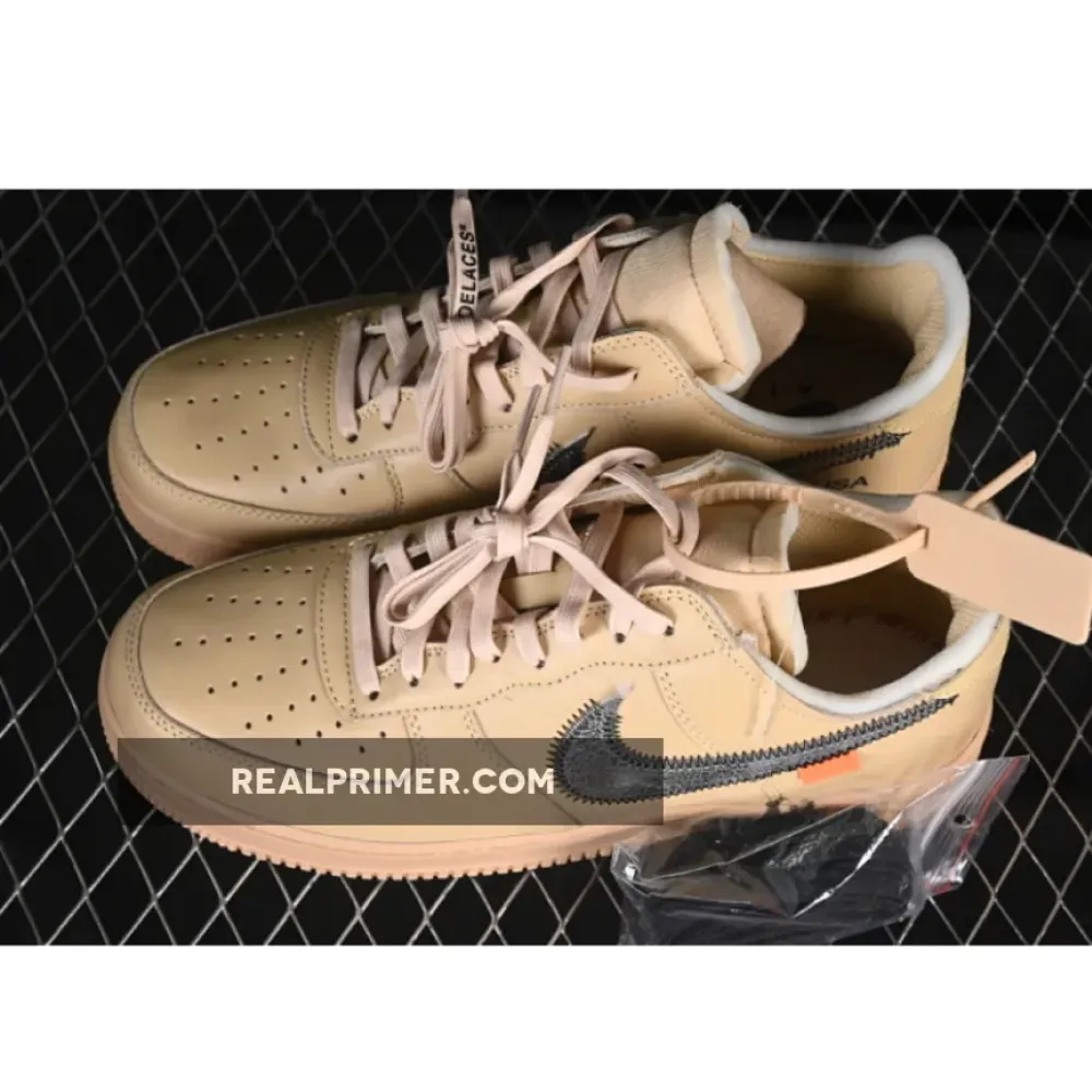 OFF-WHITE AIR FORCE 1 LOW SESAME BROWN/BLACK FD6900-200