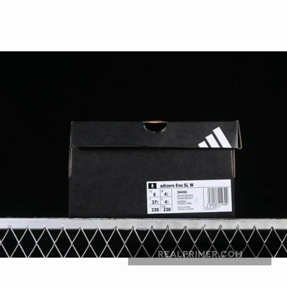 ADIZERO EVO SL WHITE/PURPLE/GREEN JS4456