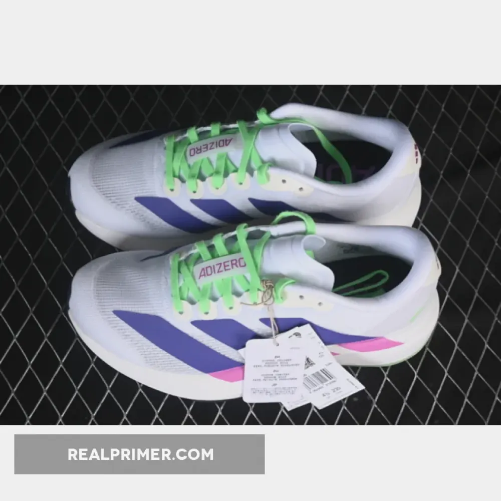 ADIZERO EVO SL WHITE/PURPLE/GREEN JS4456