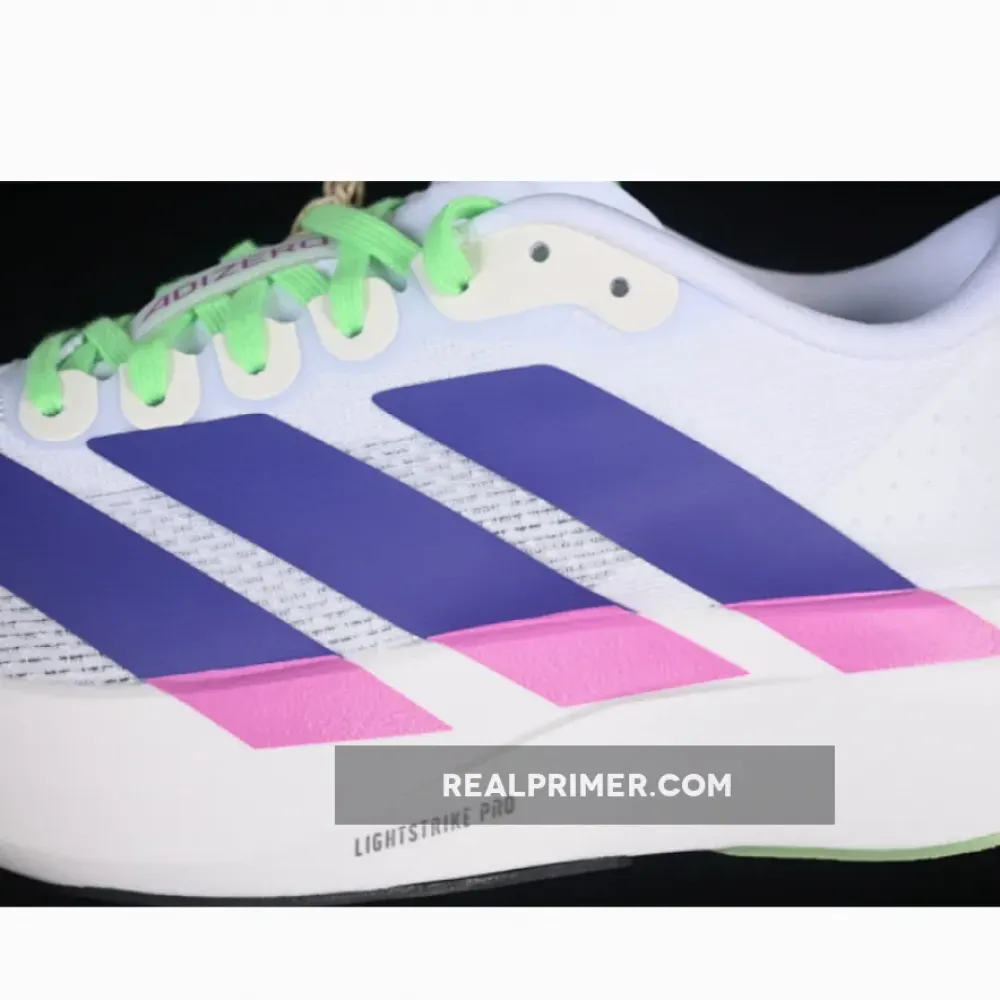 ADIZERO EVO SL WHITE/PURPLE/GREEN JS4456