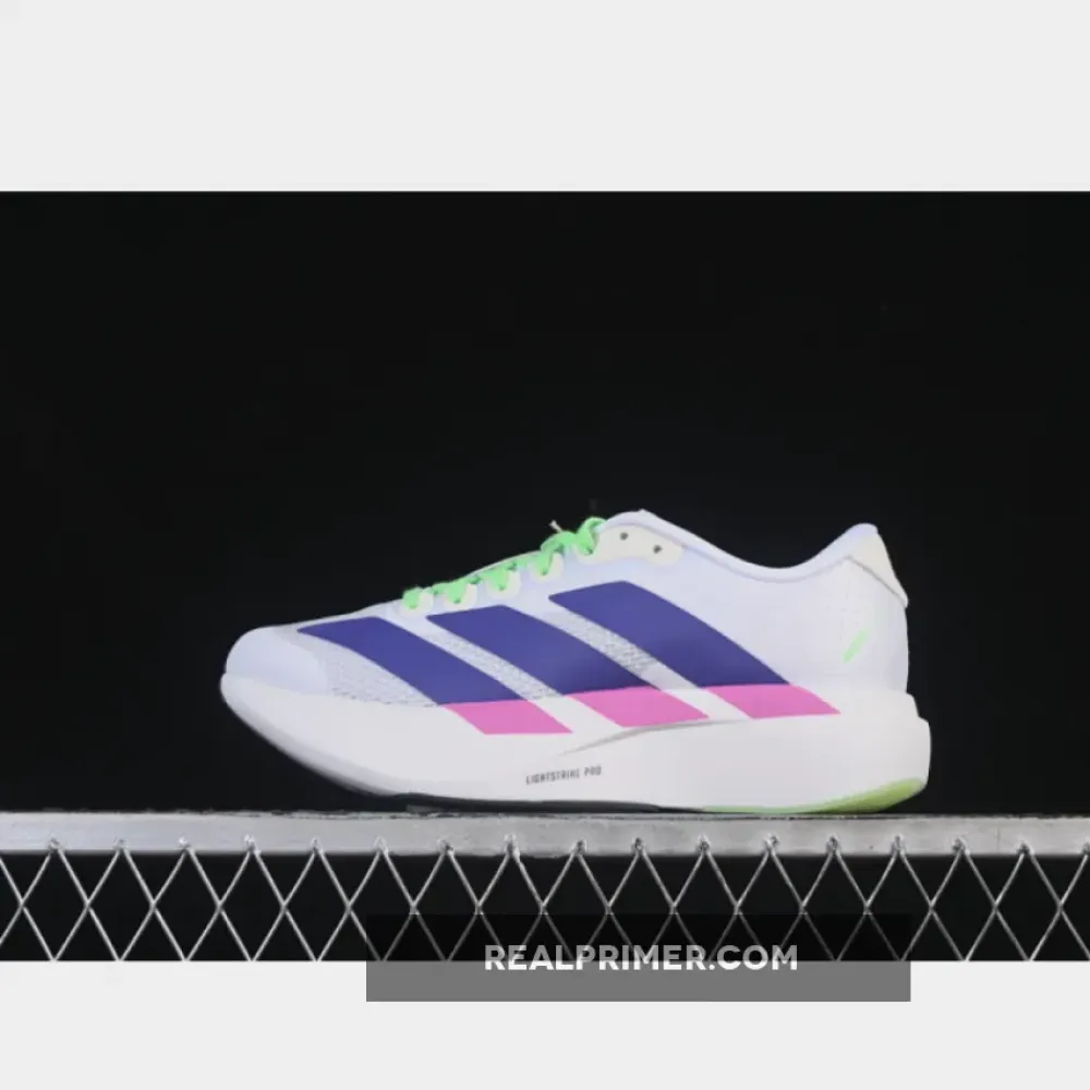 ADIZERO EVO SL WHITE/PURPLE/GREEN JS4456