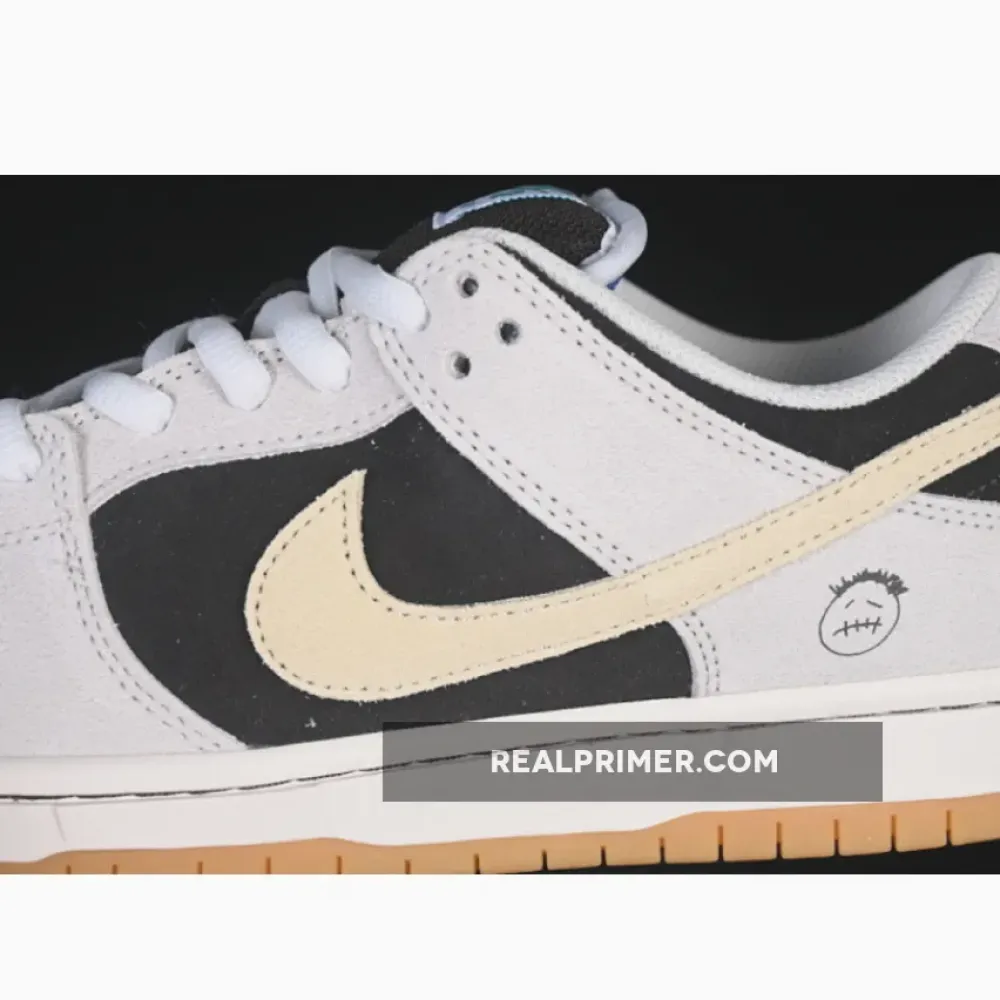SB DUNK LOW GREY/BLACK/BEIGE HF3704-001