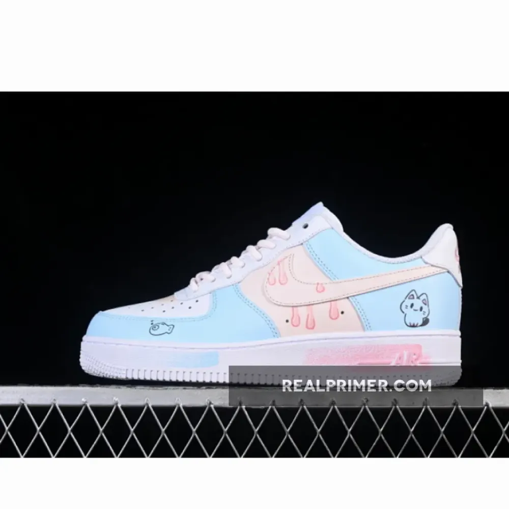 AIR FORCE 1 07 LOW WHITE/BLUE/PINK/BEIGE ZH0316-107