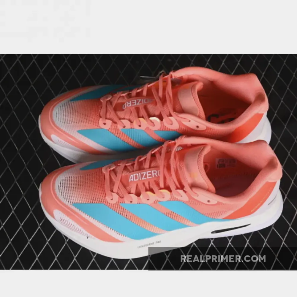 ADIZERO BOSTON 13 WHITE/BLUE/ORANGE JS4954