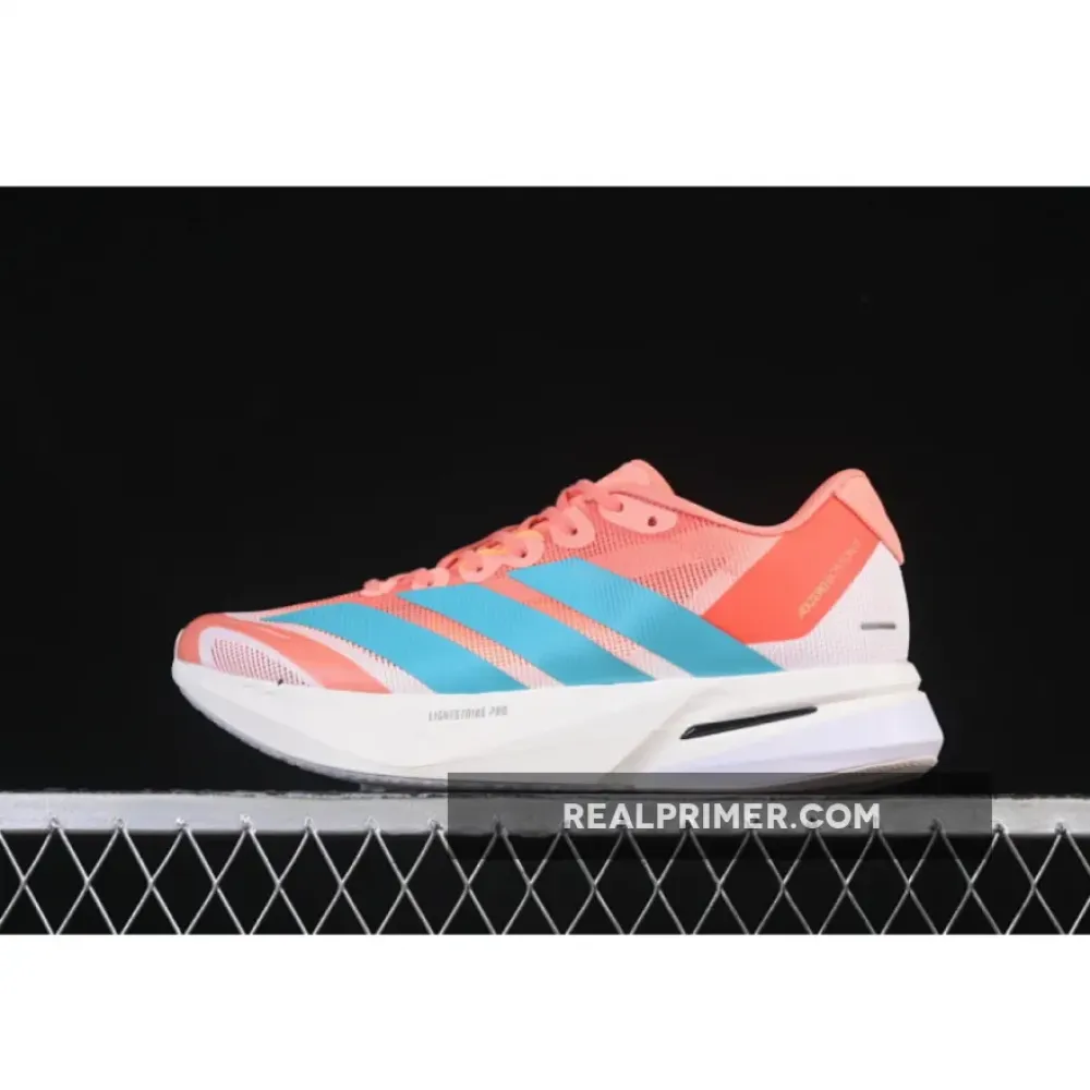 ADIZERO BOSTON 13 WHITE/BLUE/ORANGE JS4954