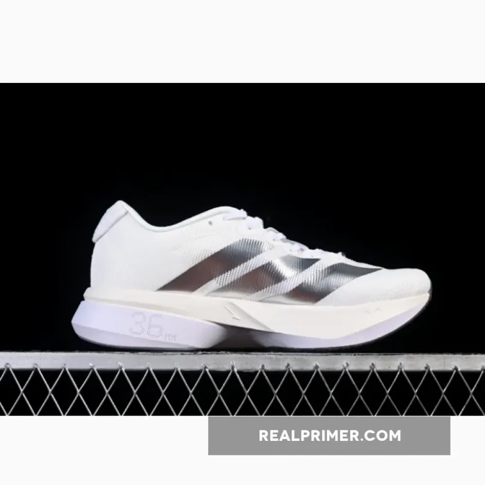 ADIZERO BOSTON 13 WHITE/SILVER JS4948