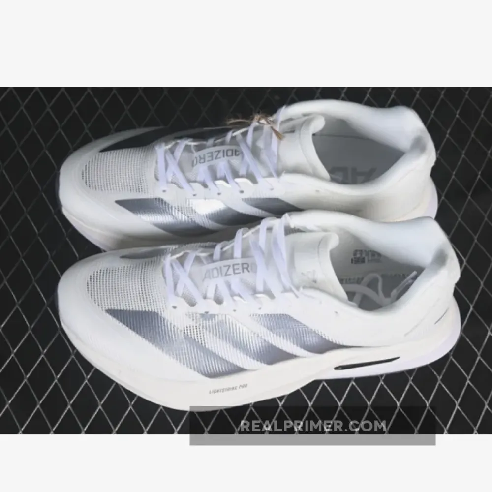 ADIZERO BOSTON 13 WHITE/SILVER JS4948
