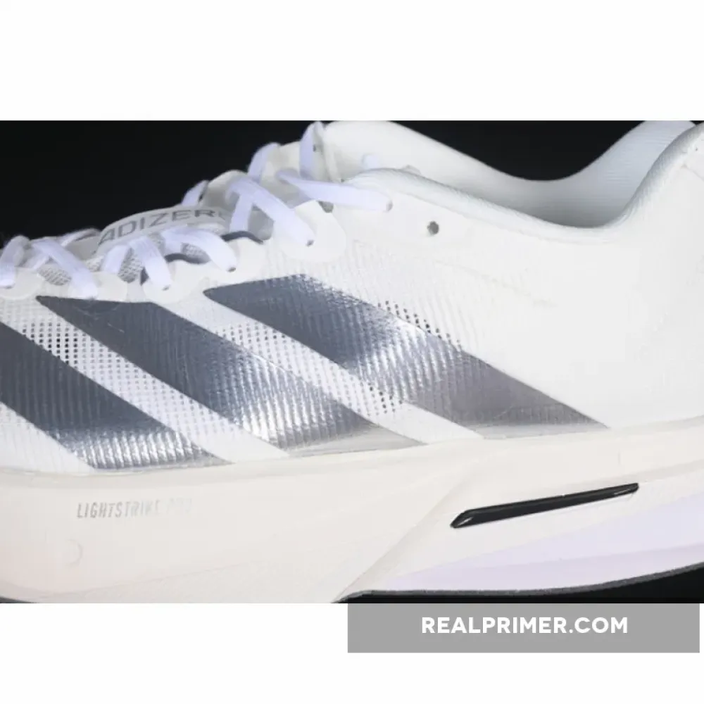 ADIZERO BOSTON 13 WHITE/SILVER JS4948