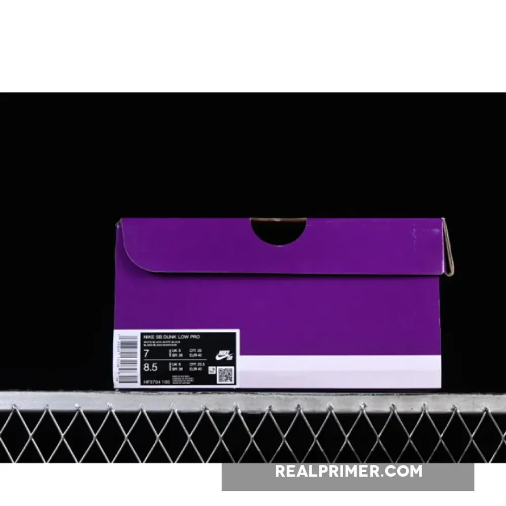 SB DUNK LOW WHITE/BLACK HF3704-100