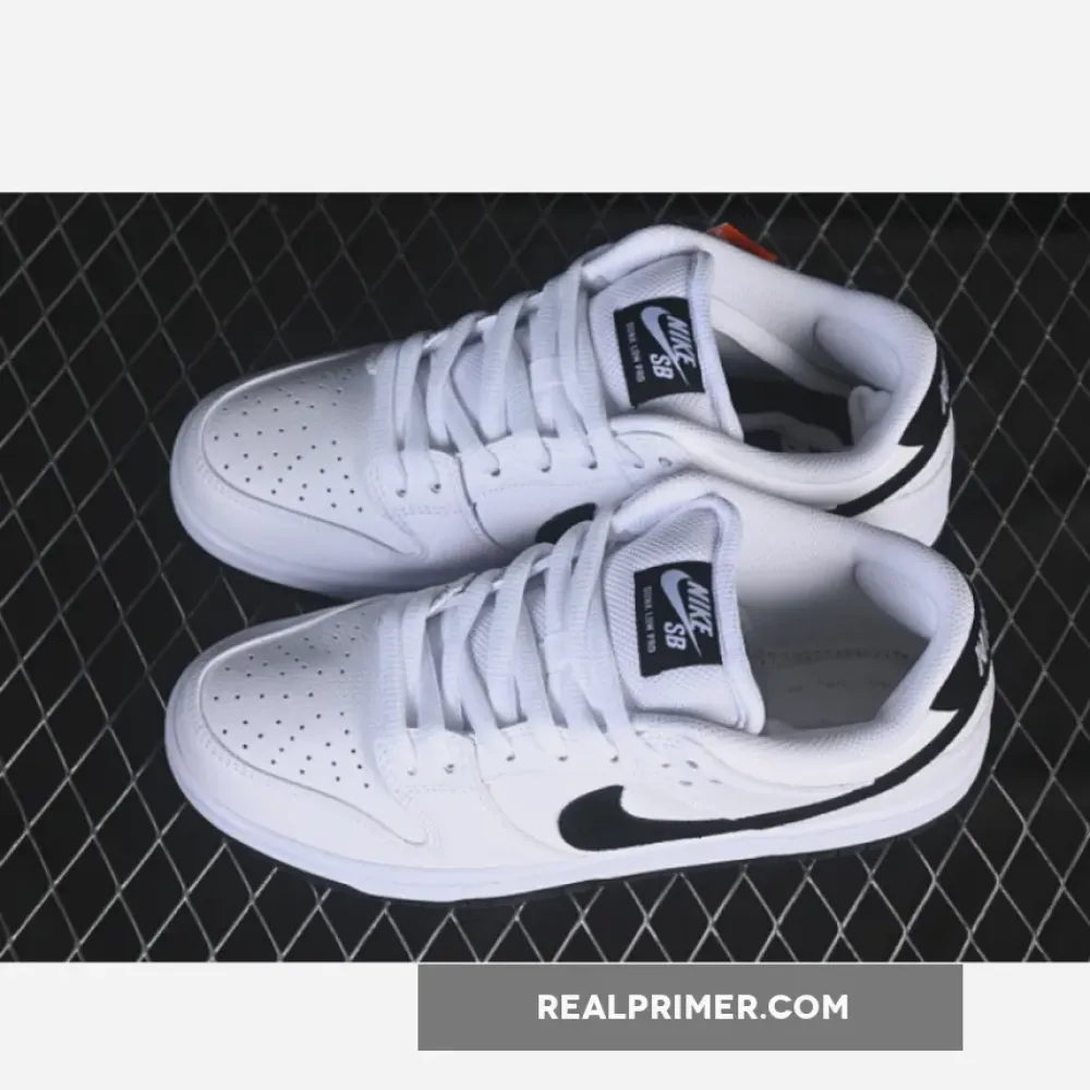 SB DUNK LOW WHITE/BLACK HF3704-100