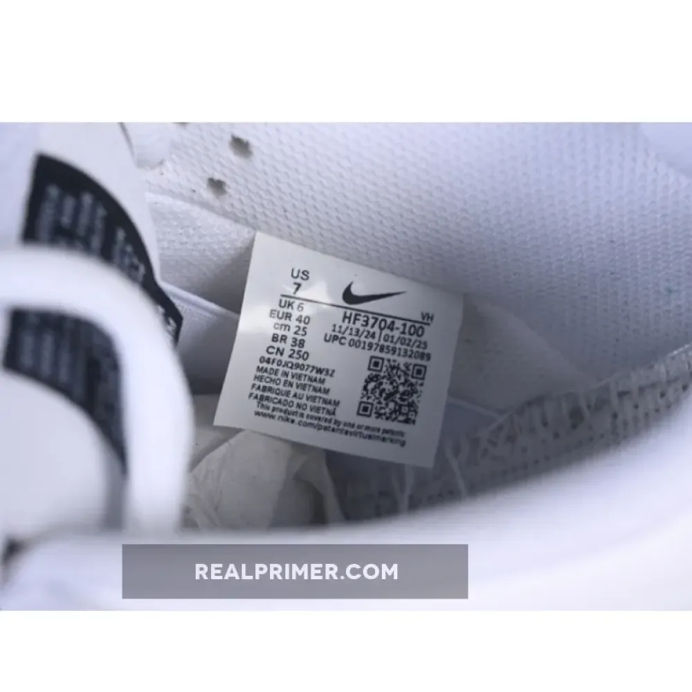 SB DUNK LOW WHITE/BLACK HF3704-100